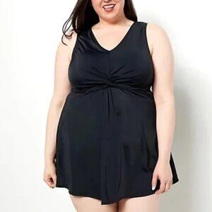 AmberNoon II by Dr Erum Ilyas UPF50 Swim Dress Size 14 Black Resort Beachwear